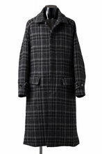 画像をギャラリービューアに読み込む, N/07 exclusive MAC COAT &quot;外套&quot; 格子縞 / SHETLAND WOOL TWEED (CHECK)