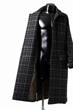 画像をギャラリービューアに読み込む, N/07 exclusive MAC COAT &quot;外套&quot; 格子縞 / SHETLAND WOOL TWEED (CHECK)