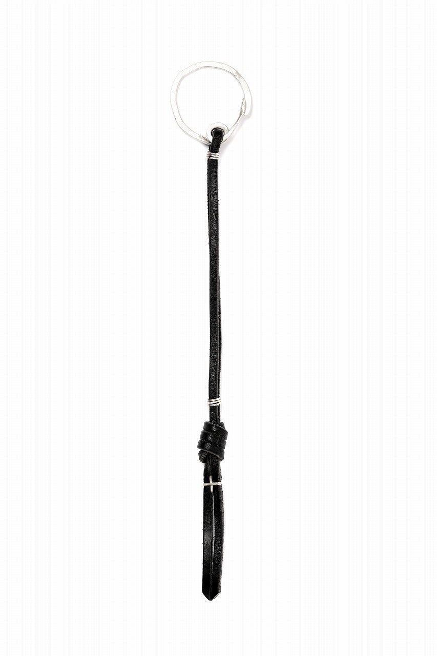 m.a+ silver / leather key holder / A-KH1 GR 3,0 (BLACK)
