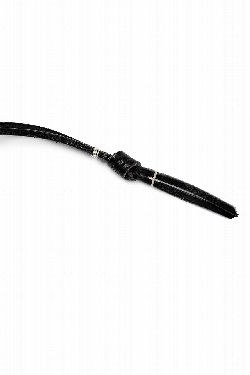 Load image into Gallery viewer, m.a+ silver / leather key holder / A-KH1 GR 3,0 (BLACK)