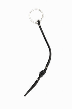 Load image into Gallery viewer, m.a+ silver / leather key holder / A-KH1 GR 3,0 (BLACK)