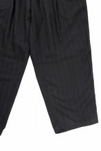 画像をギャラリービューアに読み込む, Y&#39;s for men SIDE TAPE SUIT PANTS / RAYON HEATHER STRIPE (BLACK)