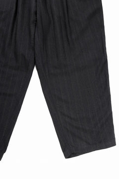 画像をギャラリービューアに読み込む, Y&#39;s for men SIDE TAPE SUIT PANTS / RAYON HEATHER STRIPE (BLACK)