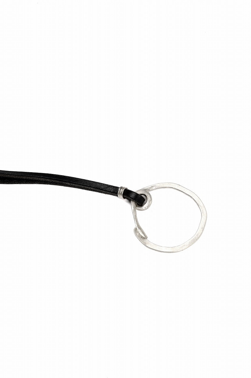Load image into Gallery viewer, m.a+ silver / leather key holder / A-KH1 GR 3,0 (BLACK)