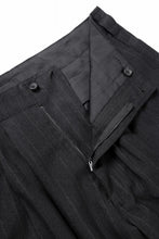 画像をギャラリービューアに読み込む, Y&#39;s for men SIDE TAPE SUIT PANTS / RAYON HEATHER STRIPE (BLACK)