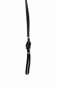 Load image into Gallery viewer, m.a+ silver / leather key holder / A-KH1 GR 3,0 (BLACK)