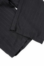 画像をギャラリービューアに読み込む, Y&#39;s for men SIDE TAPE SUIT PANTS / RAYON HEATHER STRIPE (BLACK)