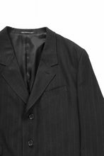 画像をギャラリービューアに読み込む, Y&#39;s for men 3 BUTTONS JACKET / RAYON HEATHER STRIPE (BLACK)