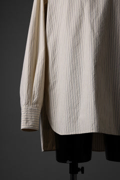 Load image into Gallery viewer, sus-sous sleeping shirts / F-0111 furuhashi / buff cloth (ECRU STRIPE)