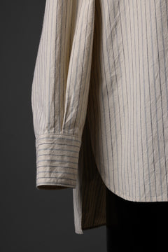 Load image into Gallery viewer, sus-sous sleeping shirts / F-0111 furuhashi / buff cloth (ECRU STRIPE)