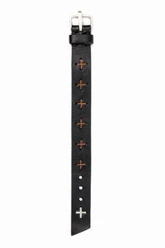 Load image into Gallery viewer, m.a+ cross stitched med wrist band / A-F8E1 GR 3,0 (BLACK)