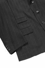 画像をギャラリービューアに読み込む, Y&#39;s for men 3 BUTTONS JACKET / RAYON HEATHER STRIPE (BLACK)