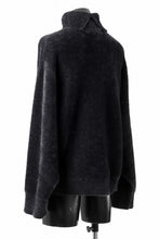 画像をギャラリービューアに読み込む, th products Mole Turtle Knit / feather mogol shaggy knit (black)