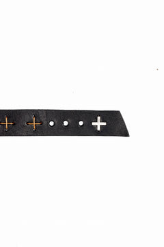 Load image into Gallery viewer, m.a+ cross stitched med wrist band / A-F8E1 GR 3,0 (BLACK)