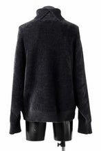 Load image into Gallery viewer, th products Mole Turtle Knit / feather mogol shaggy knit (black)