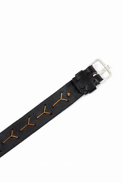 Load image into Gallery viewer, m.a+ cross stitched med wrist band / A-F8E1 GR 3,0 (BLACK)