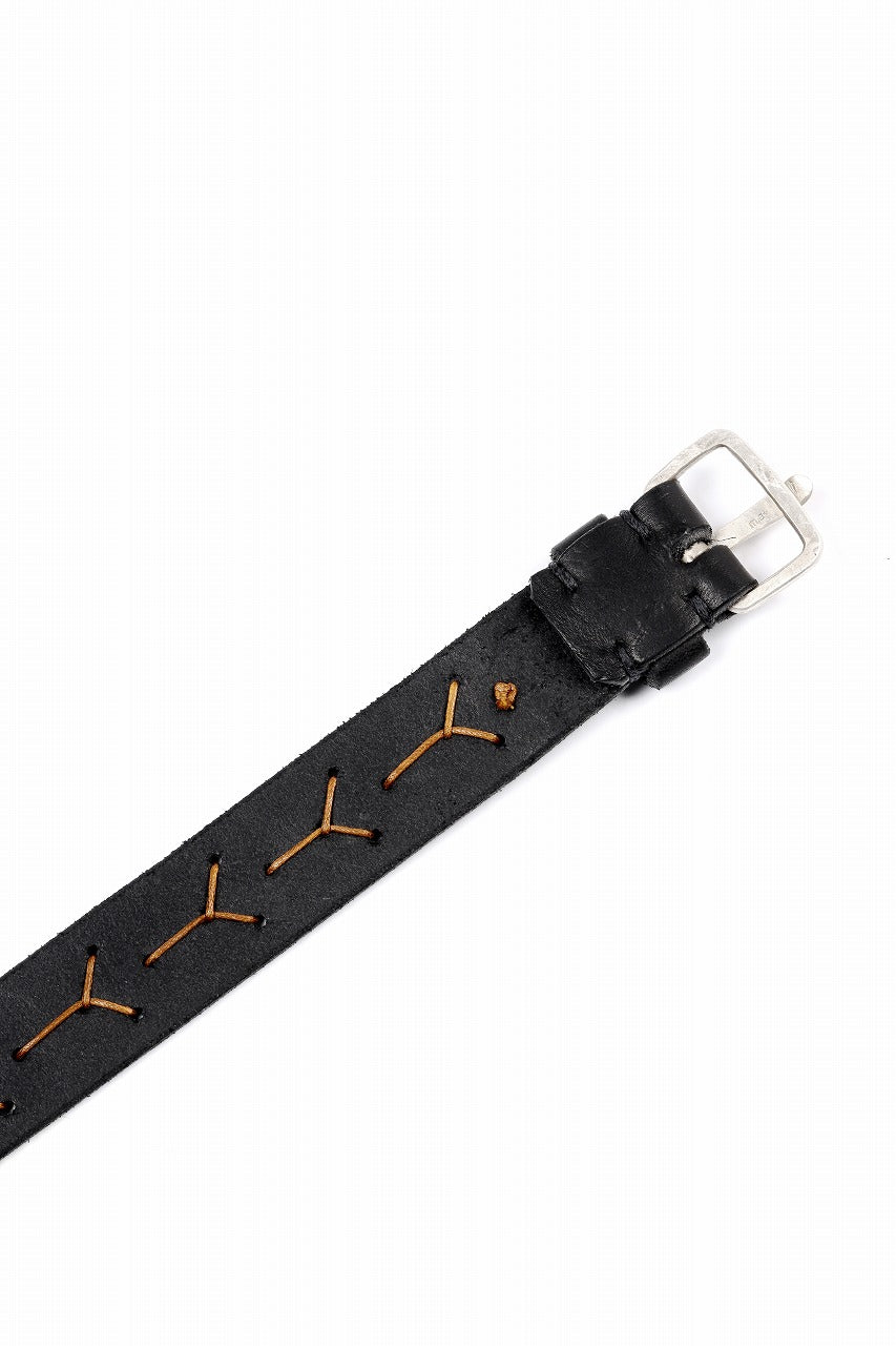 Load image into Gallery viewer, m.a+ cross stitched med wrist band / A-F8E1 GR 3,0 (BLACK)