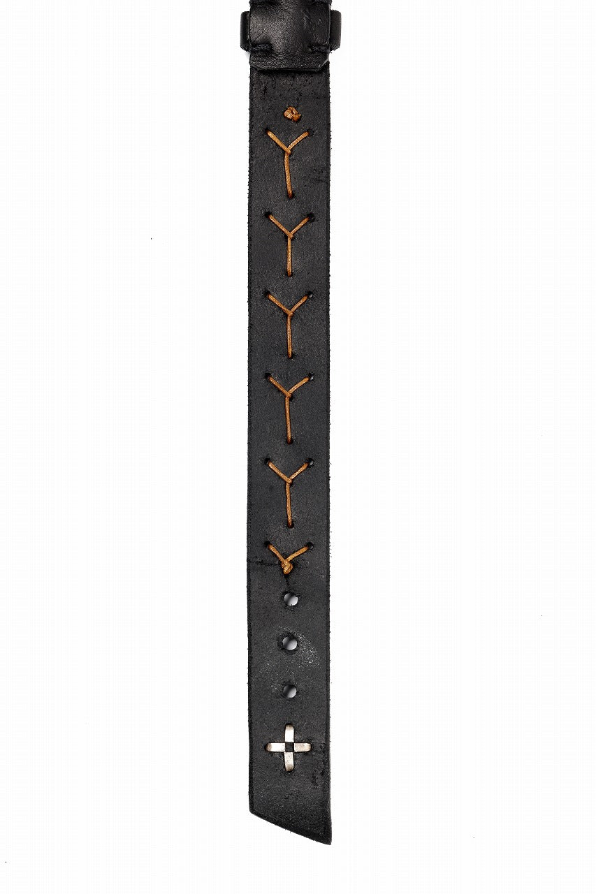 Load image into Gallery viewer, m.a+ cross stitched med wrist band / A-F8E1 GR 3,0 (BLACK)