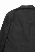 画像をギャラリービューアに読み込む, Y&#39;s for men 3 BUTTONS JACKET / RAYON HEATHER STRIPE (BLACK)