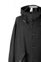 Load image into Gallery viewer, Y&#39;s for men MODS COAT WITH TOGGLE BUTTON / WOOL NYLON FLANNEL (BLACK)