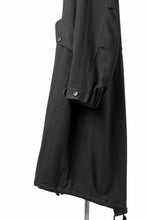 Load image into Gallery viewer, Y&#39;s for men MODS COAT WITH TOGGLE BUTTON / WOOL NYLON FLANNEL (BLACK)