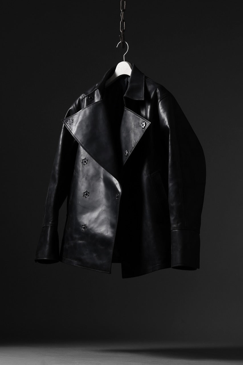 ierib exclusive Jean Coat-Blouson / Horse Nubuck Leather (BLACK)