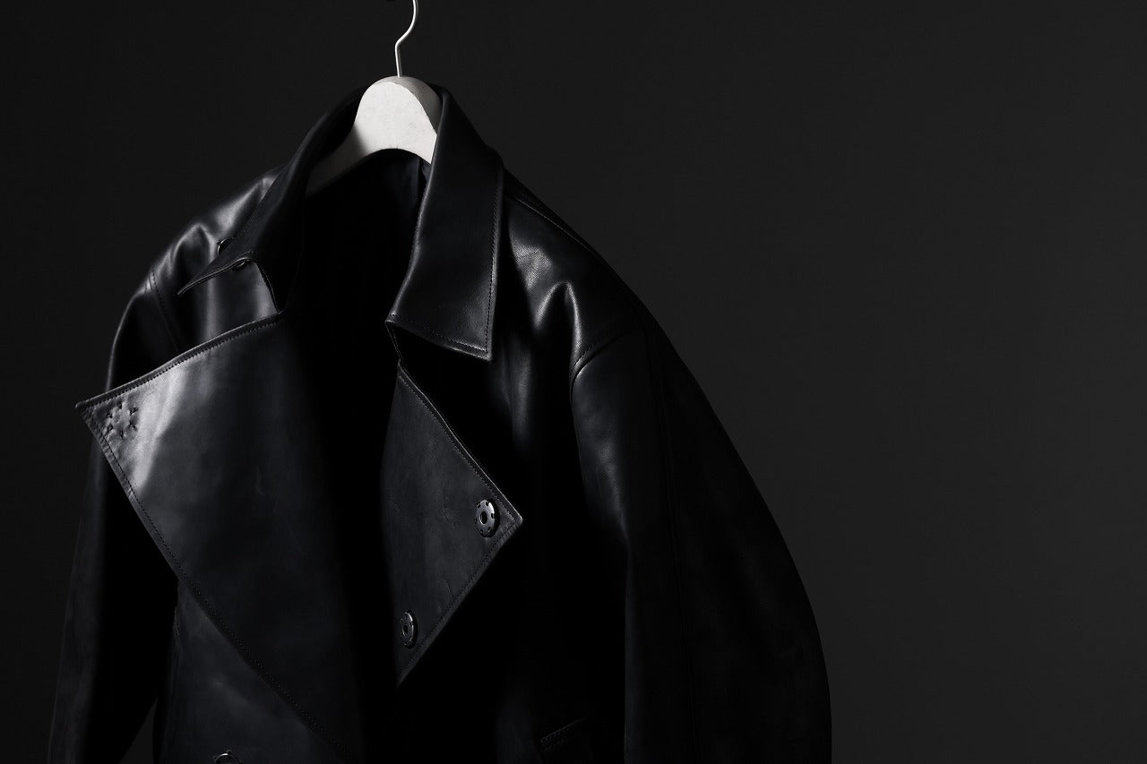 ierib exclusive Jean Coat-Blouson / Horse Nubuck Leather (BLACK)