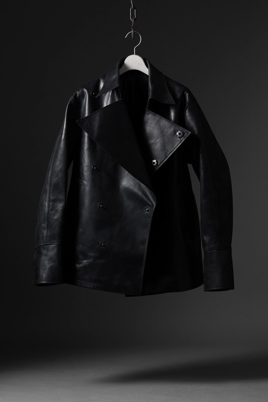 ierib exclusive Jean Coat-Blouson / Horse Nubuck Leather (BLACK)