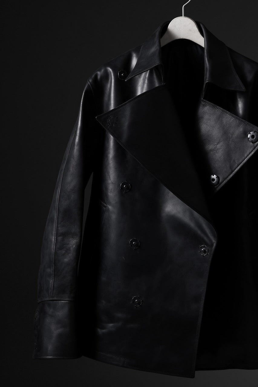 ierib exclusive Jean Coat-Blouson / Horse Nubuck Leather (BLACK)