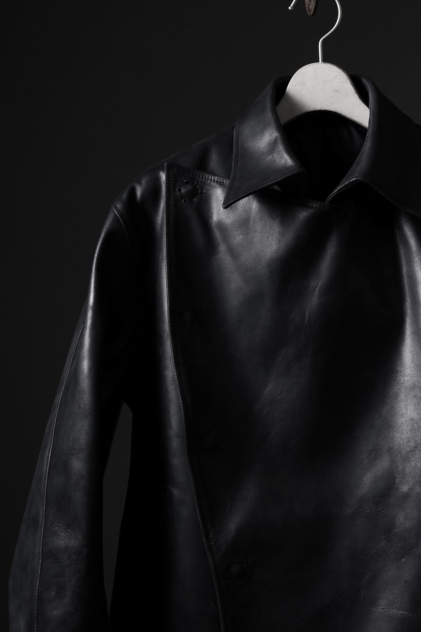 ierib exclusive Jean Coat-Blouson / Horse Nubuck Leather (BLACK)