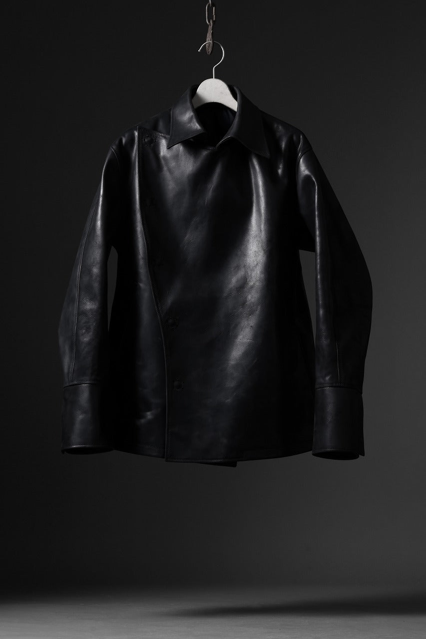 ierib exclusive Jean Coat-Blouson / Horse Nubuck Leather (BLACK)