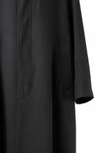 Load image into Gallery viewer, Y&#39;s for men  SOUTIEN COLLAR COAT / SMOOTH FLANNEL (BLACK)