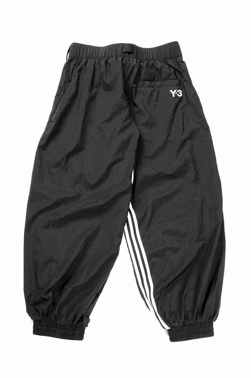 Y-3 Yohji Yamamoto 3 STRIPES LIGHT SHELL TRACK PANTS (BLACK)