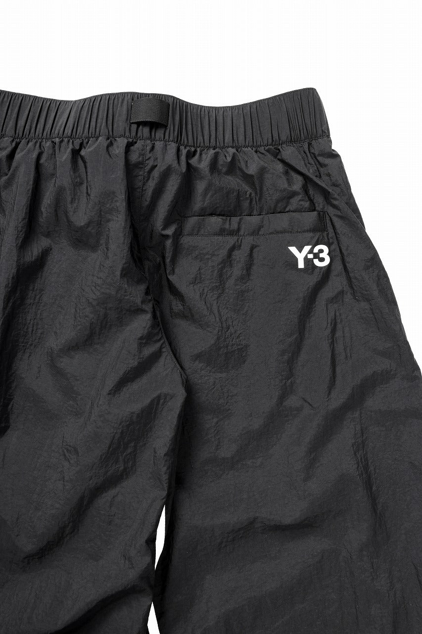 Y-3 Yohji Yamamoto 3 STRIPES LIGHT SHELL TRACK PANTS (BLACK)