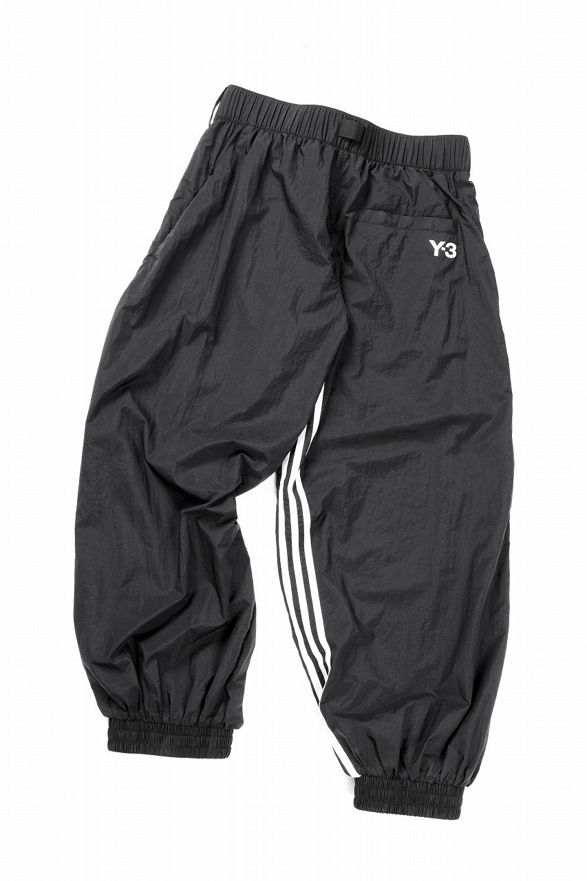 Y-3 Yohji Yamamoto 3 STRIPES LIGHT SHELL TRACK PANTS (BLACK)