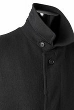 Load image into Gallery viewer, Y&#39;s for men  SOUTIEN COLLAR COAT / SMOOTH FLANNEL (BLACK)