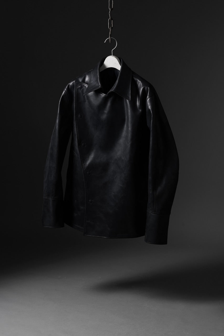 ierib exclusive Jean Coat-Blouson / Horse Nubuck Leather (BLACK)