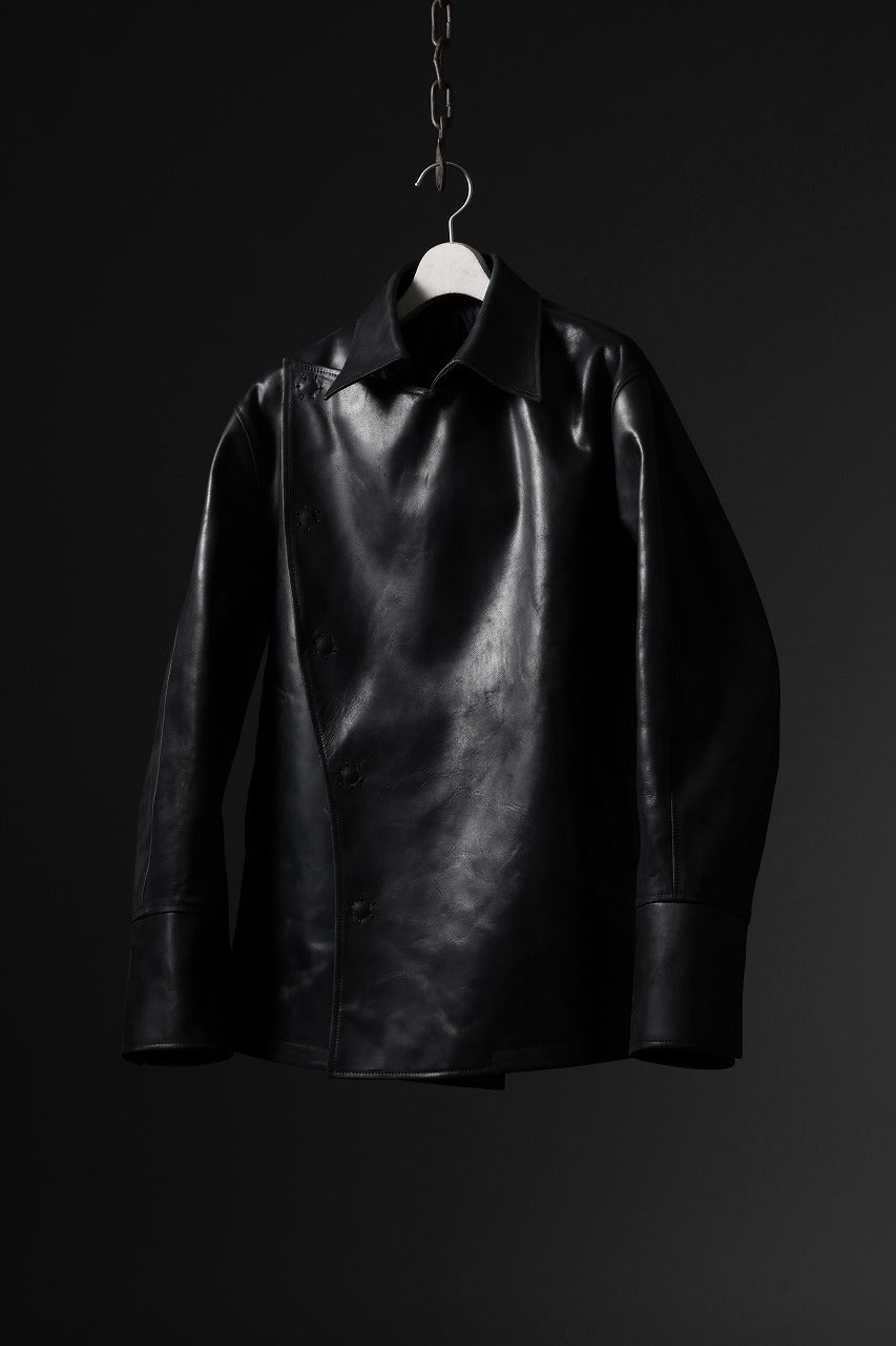 ierib exclusive Jean Coat-Blouson / Horse Nubuck Leather (BLACK)