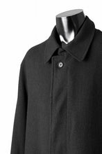 Load image into Gallery viewer, Y&#39;s for men  SOUTIEN COLLAR COAT / SMOOTH FLANNEL (BLACK)