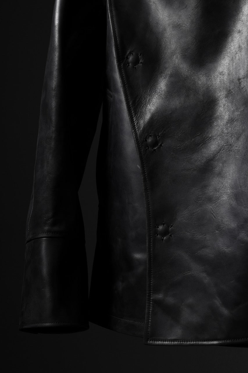 ierib exclusive Jean Coat-Blouson / Horse Nubuck Leather (BLACK)