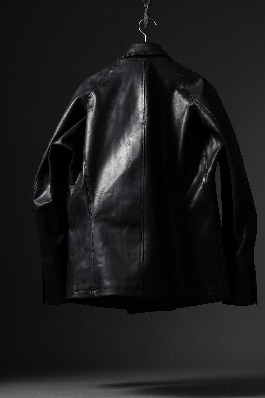 ierib exclusive Jean Coat-Blouson / Horse Nubuck Leather (BLACK)