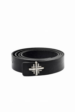 Load image into Gallery viewer, m.a+ double cross buckle medium belt / EX+1D GR3,0 (BLACK)