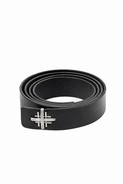Load image into Gallery viewer, m.a+ double cross buckle medium belt / EX+1D GR3,0 (BLACK)