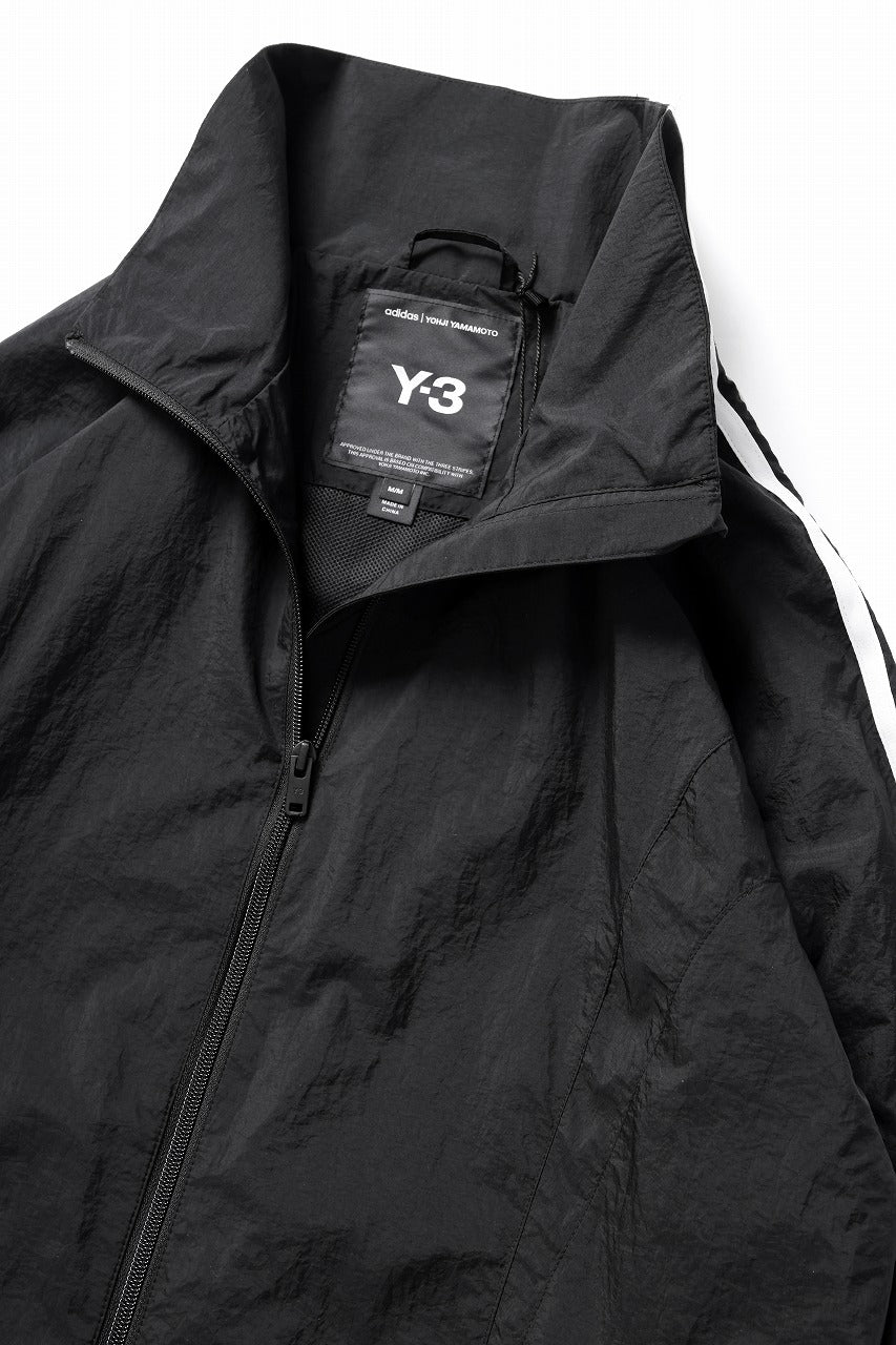 Y-3 Yohji Yamamoto 3 STRIPES LIGHT SHELL TRACK BLOUSON (BLACK)