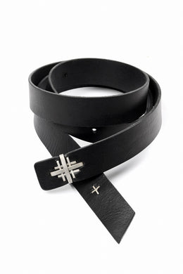 m.a+ double cross buckle medium belt / EX+1D GR3,0 (BLACK)