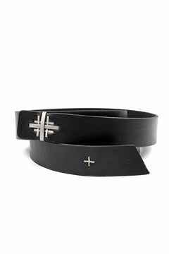 Load image into Gallery viewer, m.a+ double cross buckle medium belt / EX+1D GR3,0 (BLACK)