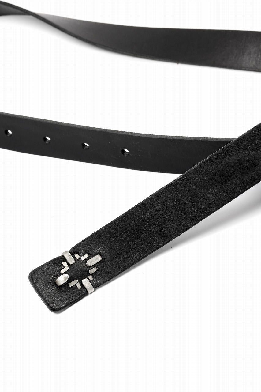 Load image into Gallery viewer, m.a+ double cross buckle medium belt / EX+1D GR3,0 (BLACK)