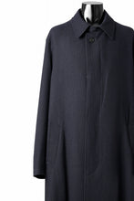 Load image into Gallery viewer, Y&#39;s for men  SOUTIEN COLLAR COAT / SMOOTH FLANNEL (NAVY)