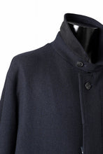 Load image into Gallery viewer, Y&#39;s for men  SOUTIEN COLLAR COAT / SMOOTH FLANNEL (NAVY)