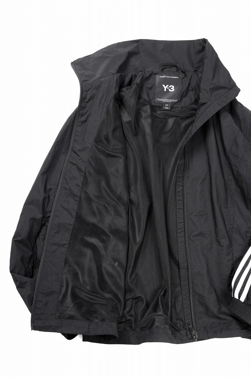 Y-3 Yohji Yamamoto 3 STRIPES LIGHT SHELL TRACK BLOUSON (BLACK)